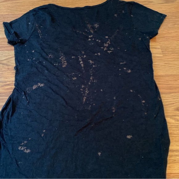 🏒 Philadelphia Flyers Hockey Bleach Dye Scoop-Neck T-Shirt - Picture 5 of 5